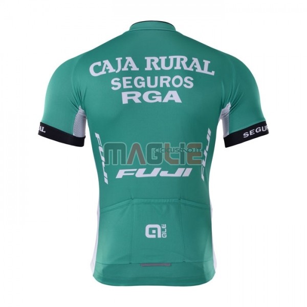 Maglia Caja Rural Manica Corta 2018 Verde Bianco